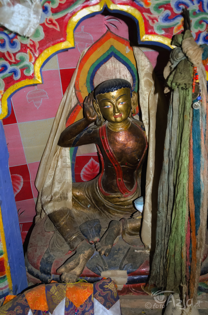 Dzień 9: Dość rzadki wizerunek tybetańskiego mistyka - Milarepy - Kryształowy Klasztor (Shey Gompa)